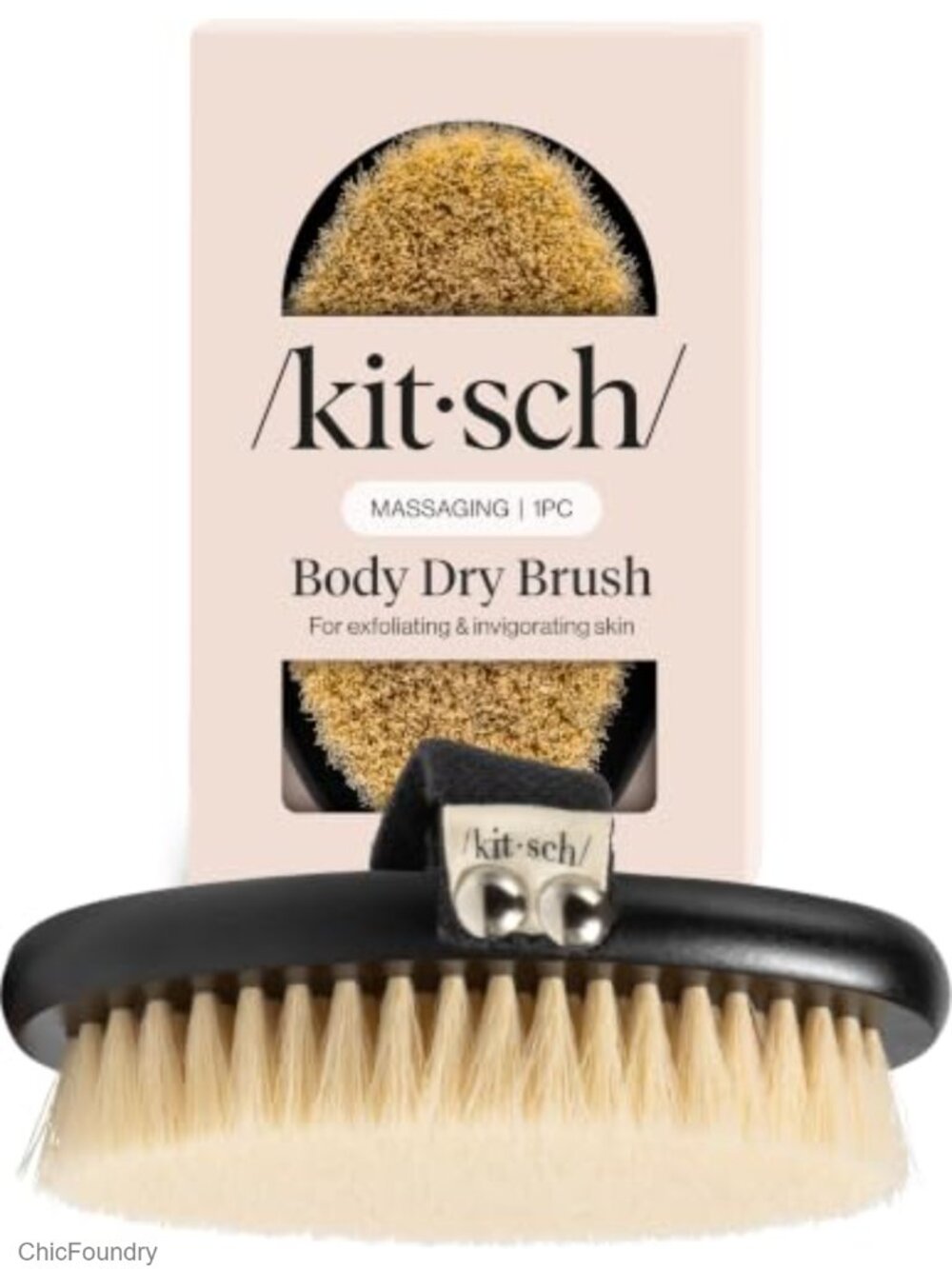 Dry Brushing Body Brush Natural Bristles Lymphatic Drainage Exfoliating Skin